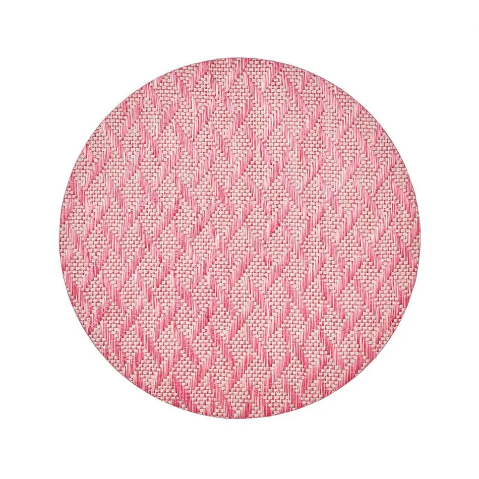 Basketweave Placemat in Blush & Pink