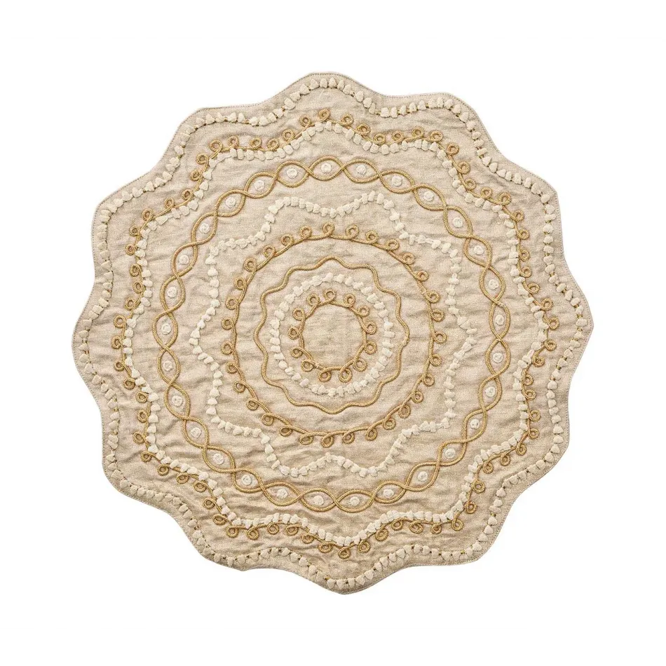 Artisanal Natural/Gold Placemat