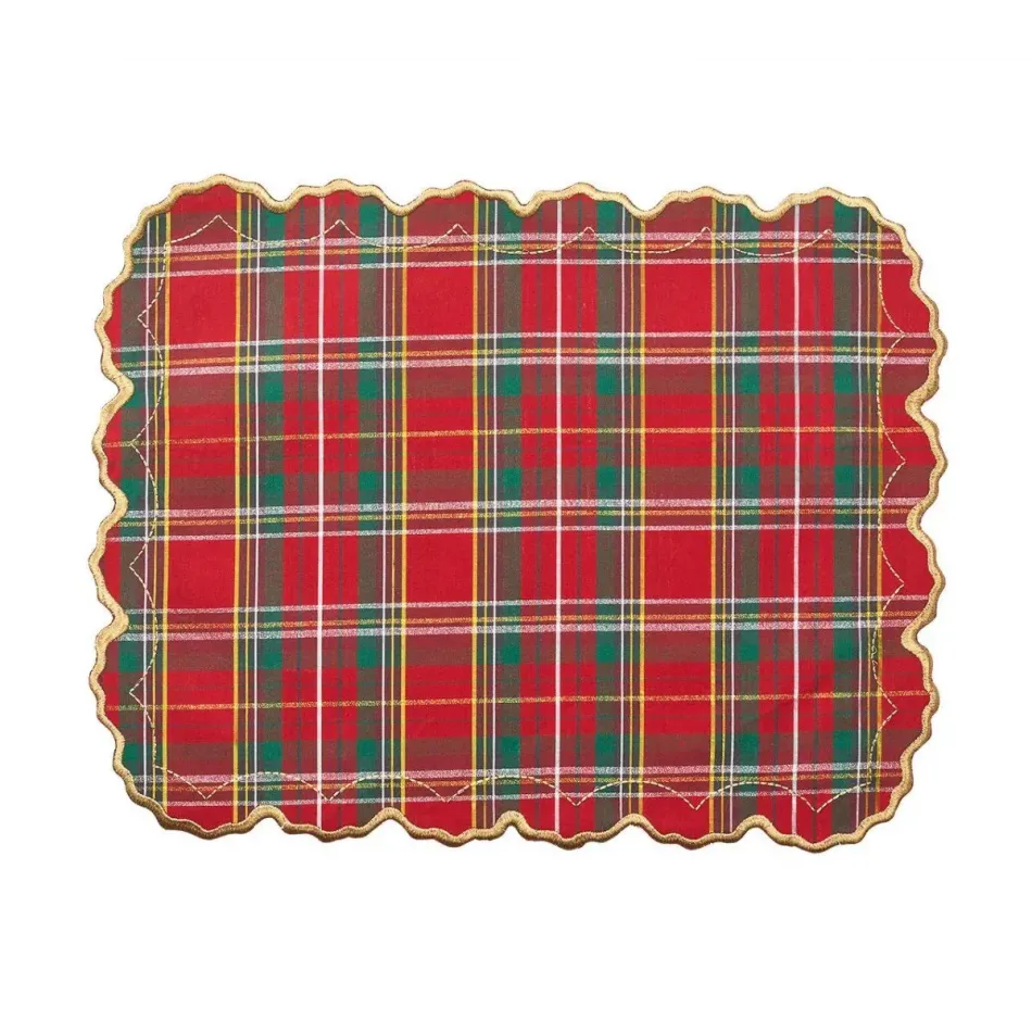 Holiday Threads Red/Green/Gold Placemat