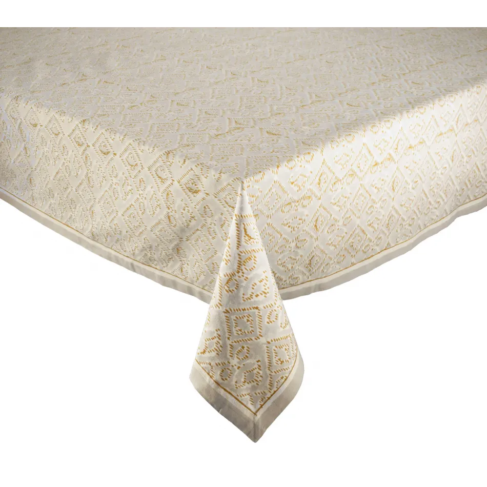 Alfresco Natural & Gray Tablecloth