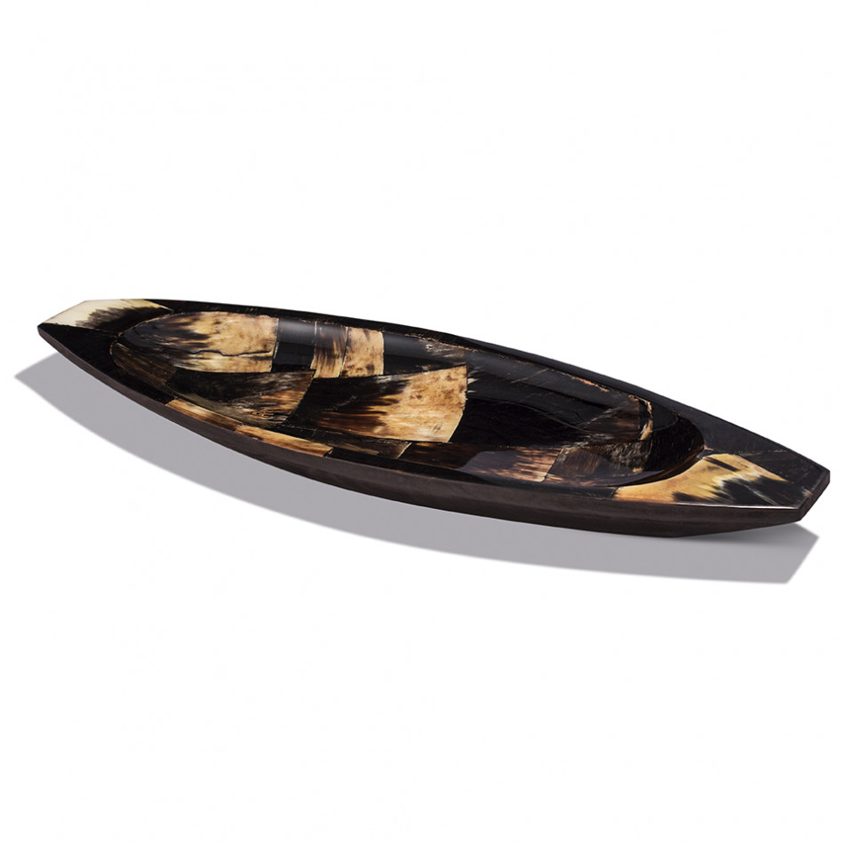 Horn Veneer Centerpiece 25.6”X7.9”X2”