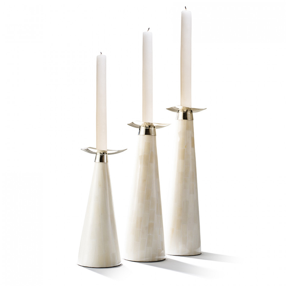 Bone Trio Candle Holder 13.8'' X 3.9'' X 5.9''