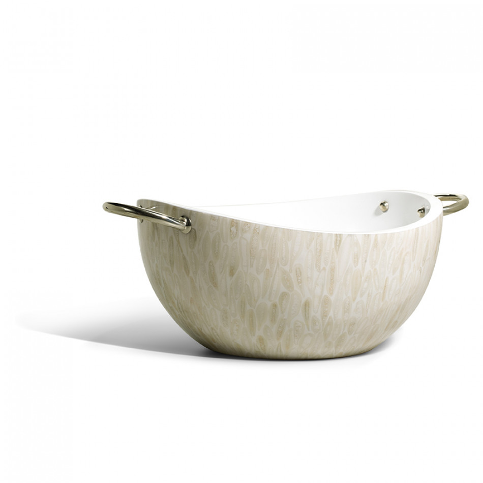 Light Almendro Serving Bowl 16.9'' X 12.2'' X 7.5''