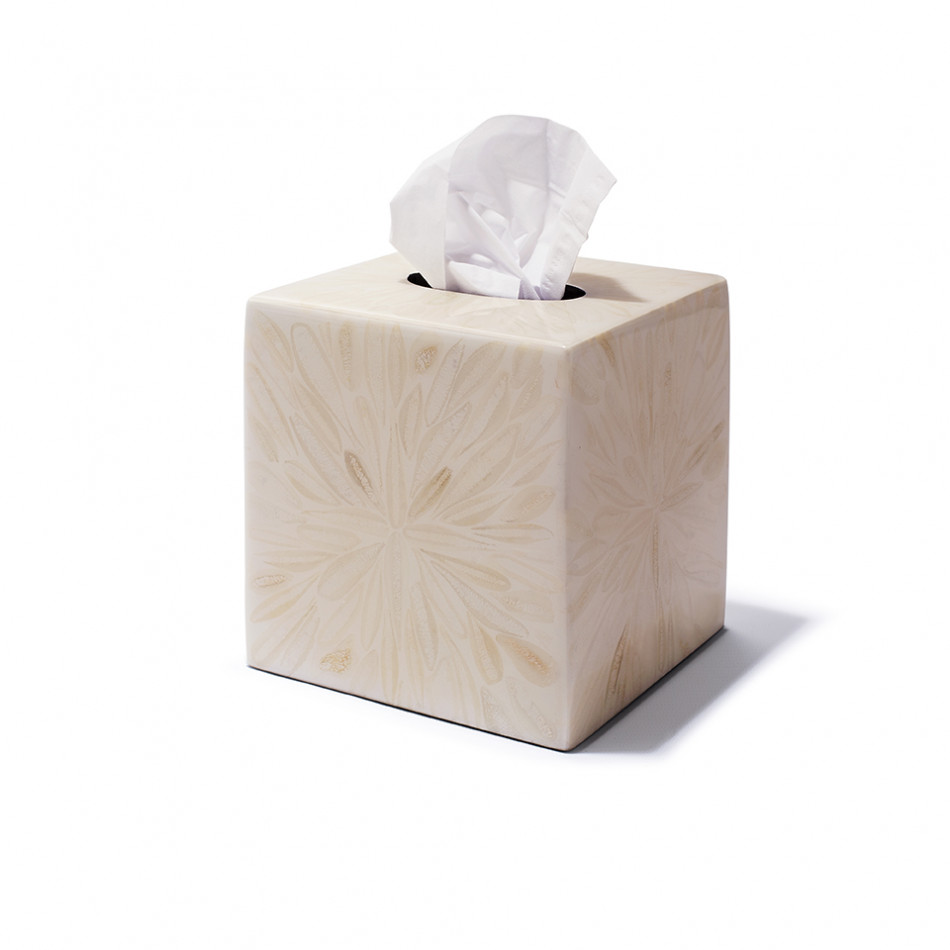 Light Almendro Tissue Box 5.9" x 5.9" x 6.0"