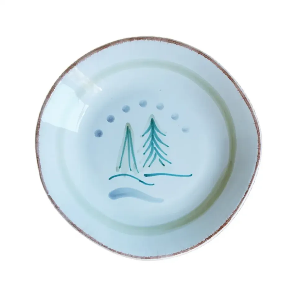 Cortina Winter Trees Salad Dessert Plate