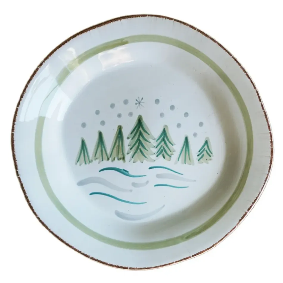 Cortina Winter Trees Serving Platter Round