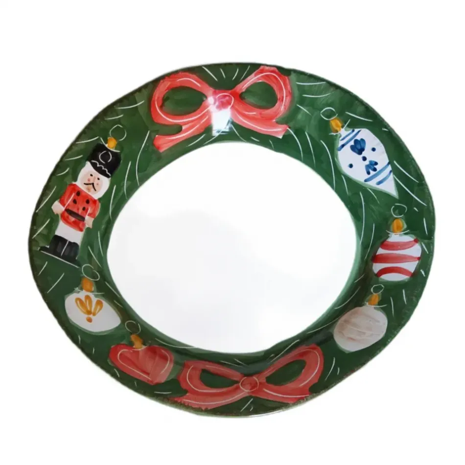 Natale Ornaments Serving Platter Round