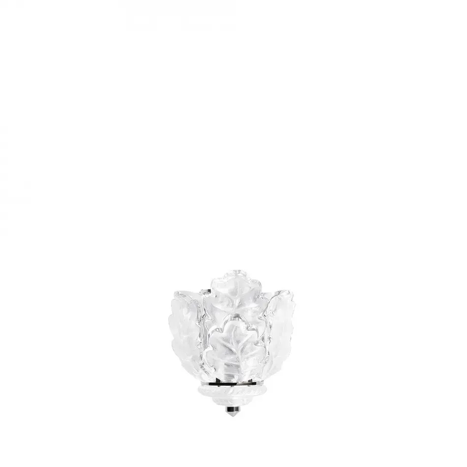 Chêne Wall Sconce, Clear Crystal, Chrome Finish