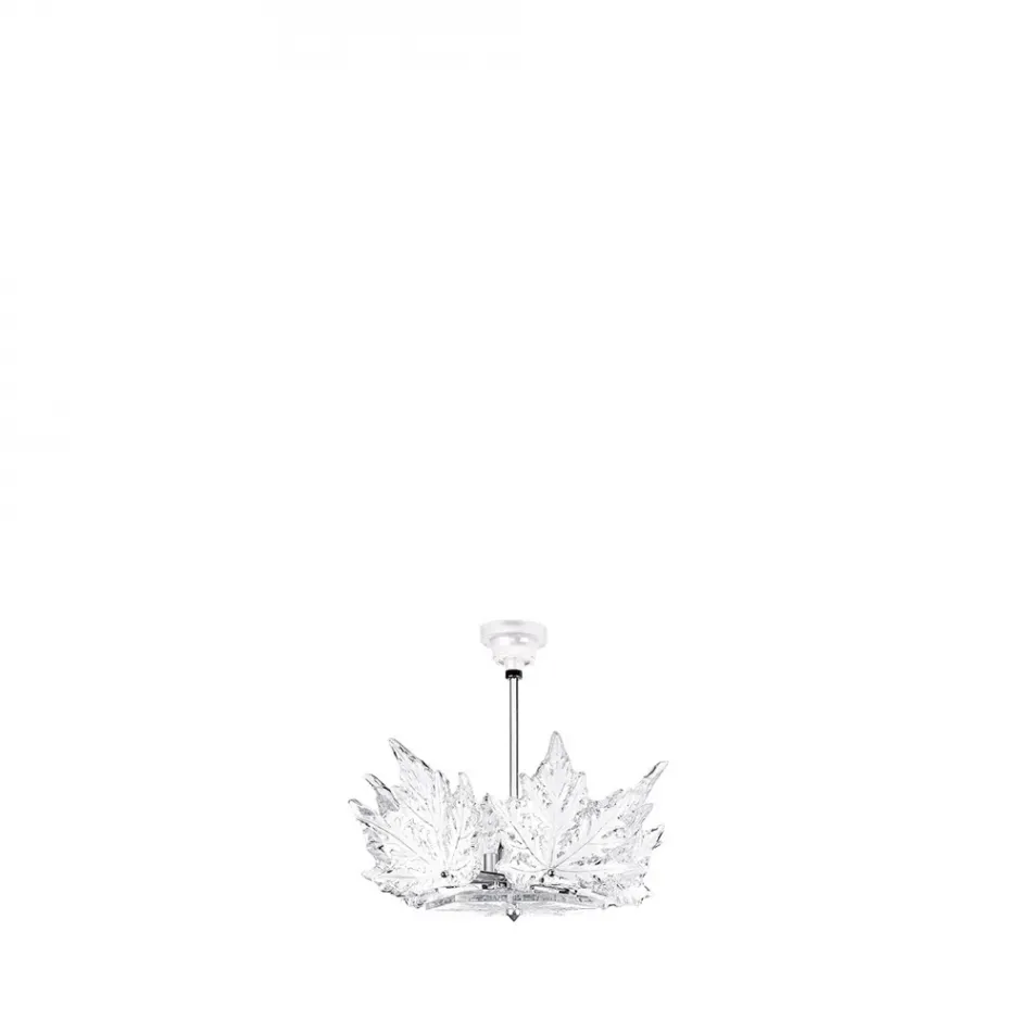 Champs Elysees Chandelier, Clear Crystal, Chrome Finish, 1 Tier