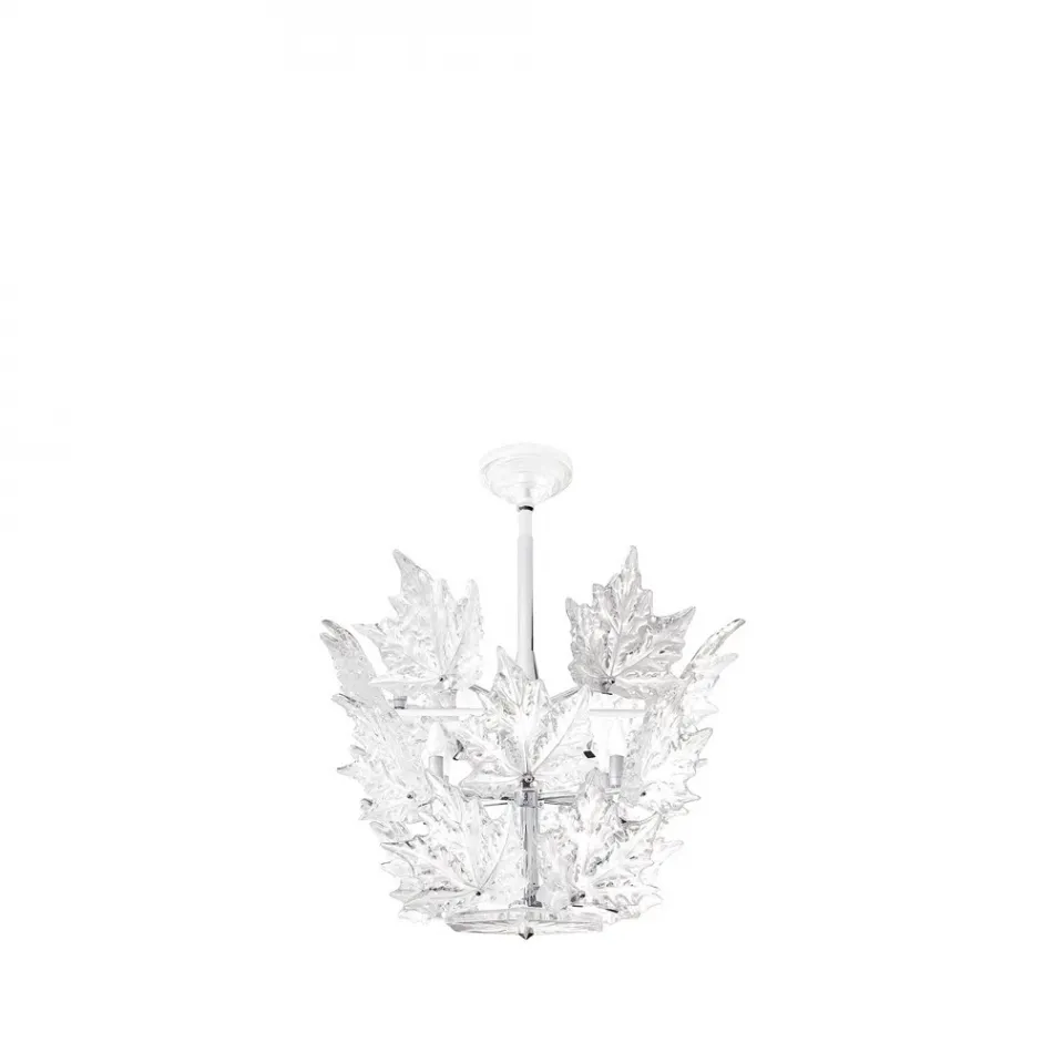 Champs Elysees Chandelier, Clear Crystal, Chrome Finish, 3 Tiers