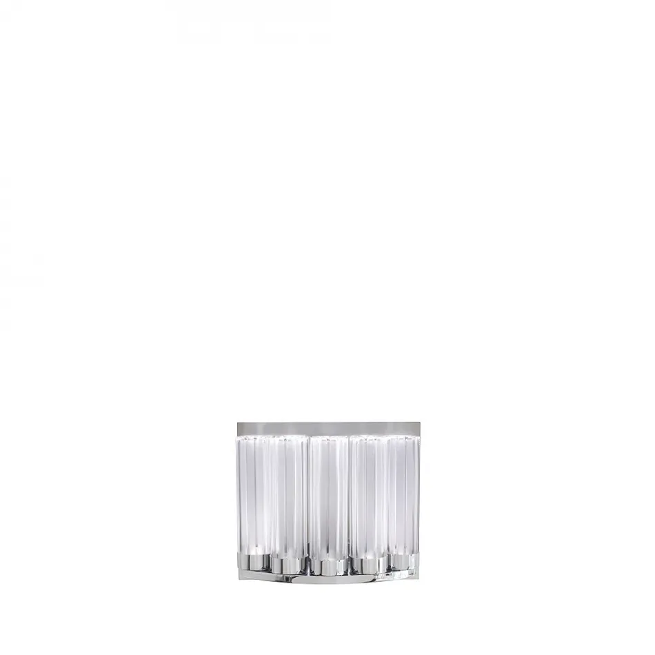 Orgue Wall Sconce, Clear Crystal, Chrome Finish (5 Crystals)