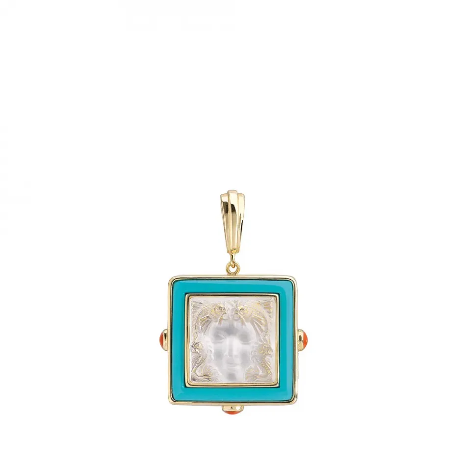 Arethuse Pendant Clear Crystal, Vermeil