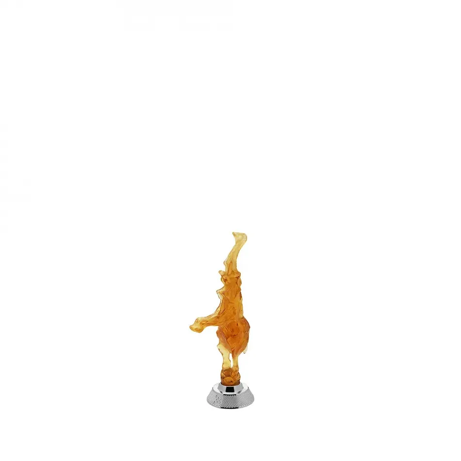 Amber Dancing Elephant Sculpture (Ltd Edition 88 Pcs)