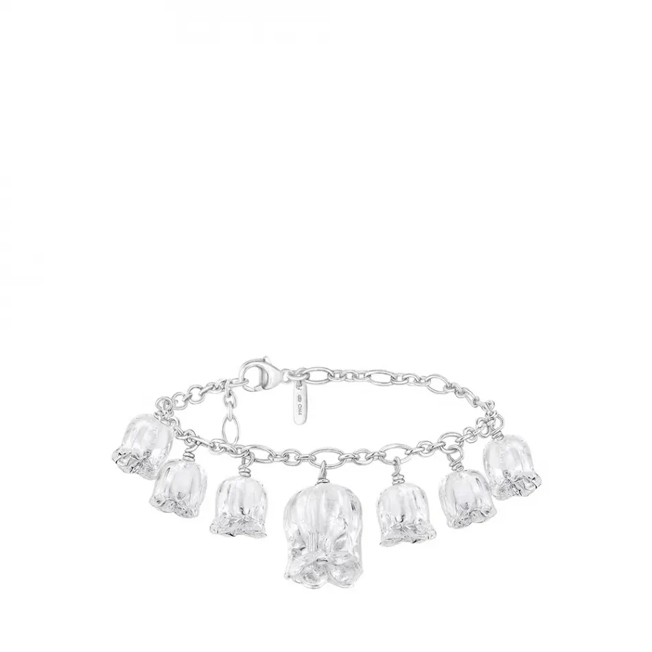 Muguet Bracelet Clear Crystal, Silver