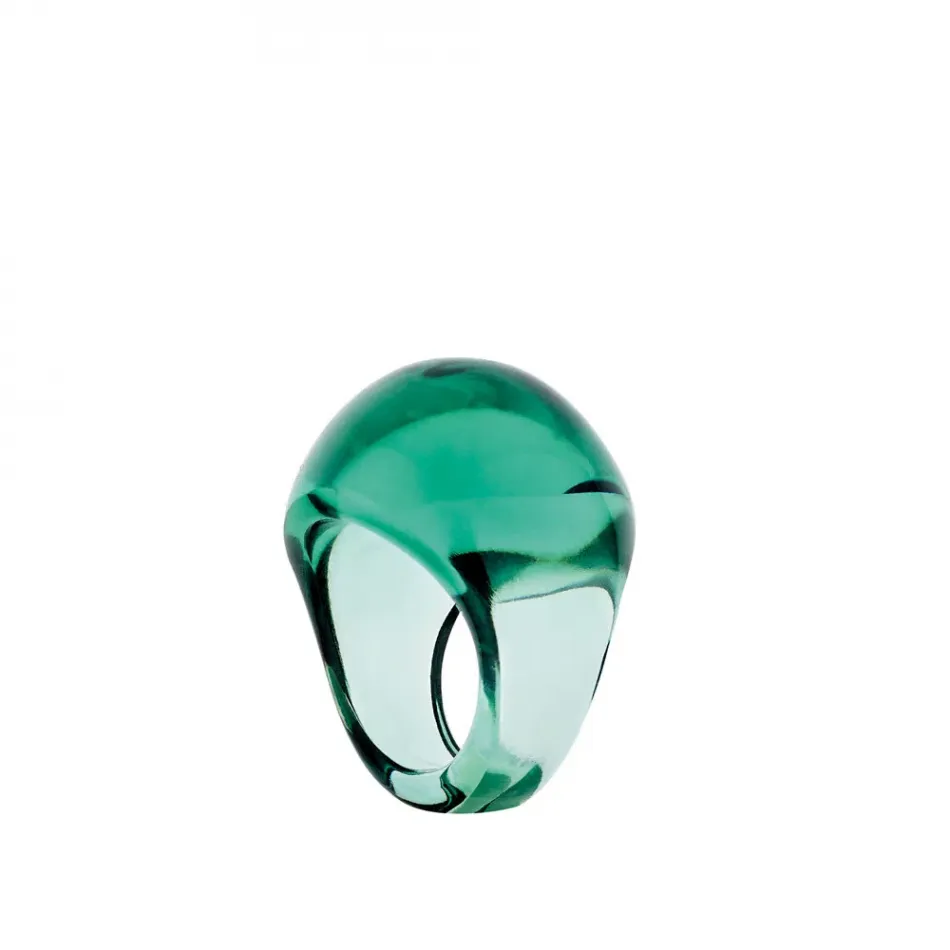Cabochon Ring Deep Green Crystal 51 (US 5.5) (Special Order)