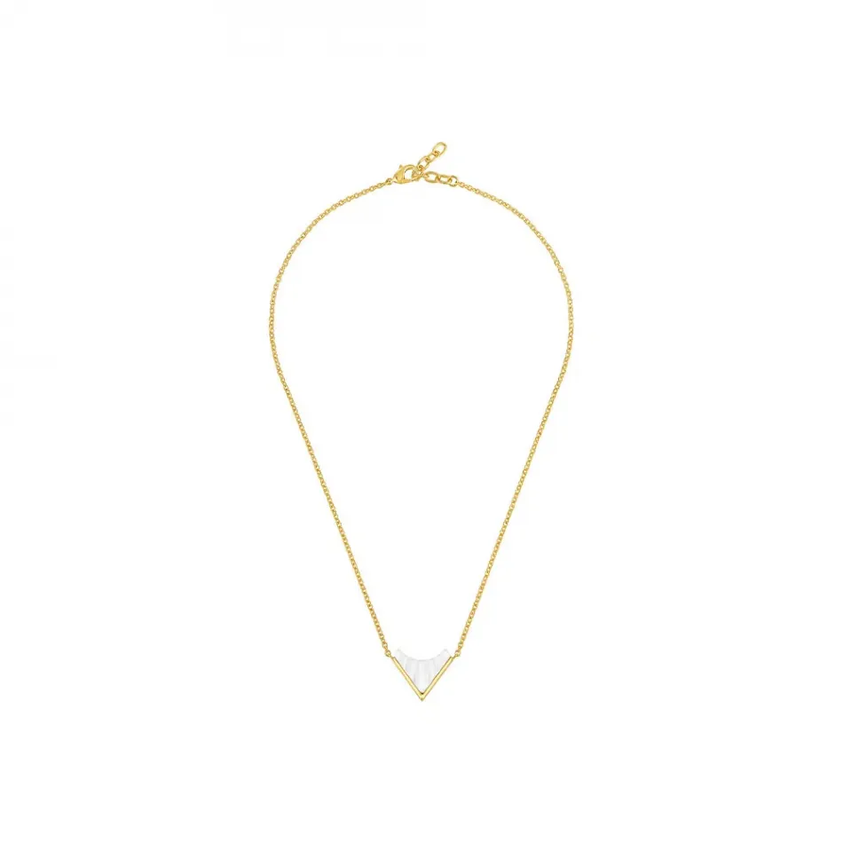 Style 1925 Necklace Clear Crystal, 18 Carats Yellow Gold Plated