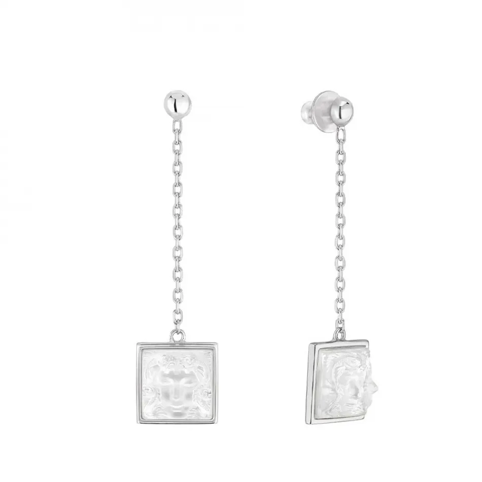 Arethuse Earrings Clear Crystal, Silver