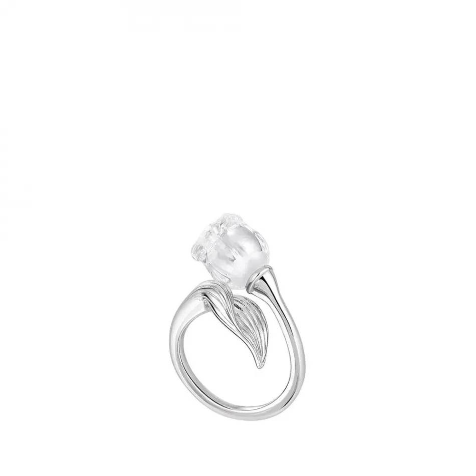 Muguet Ring Clear Crystal, Silver 53 (US 6.5) (Special Order)