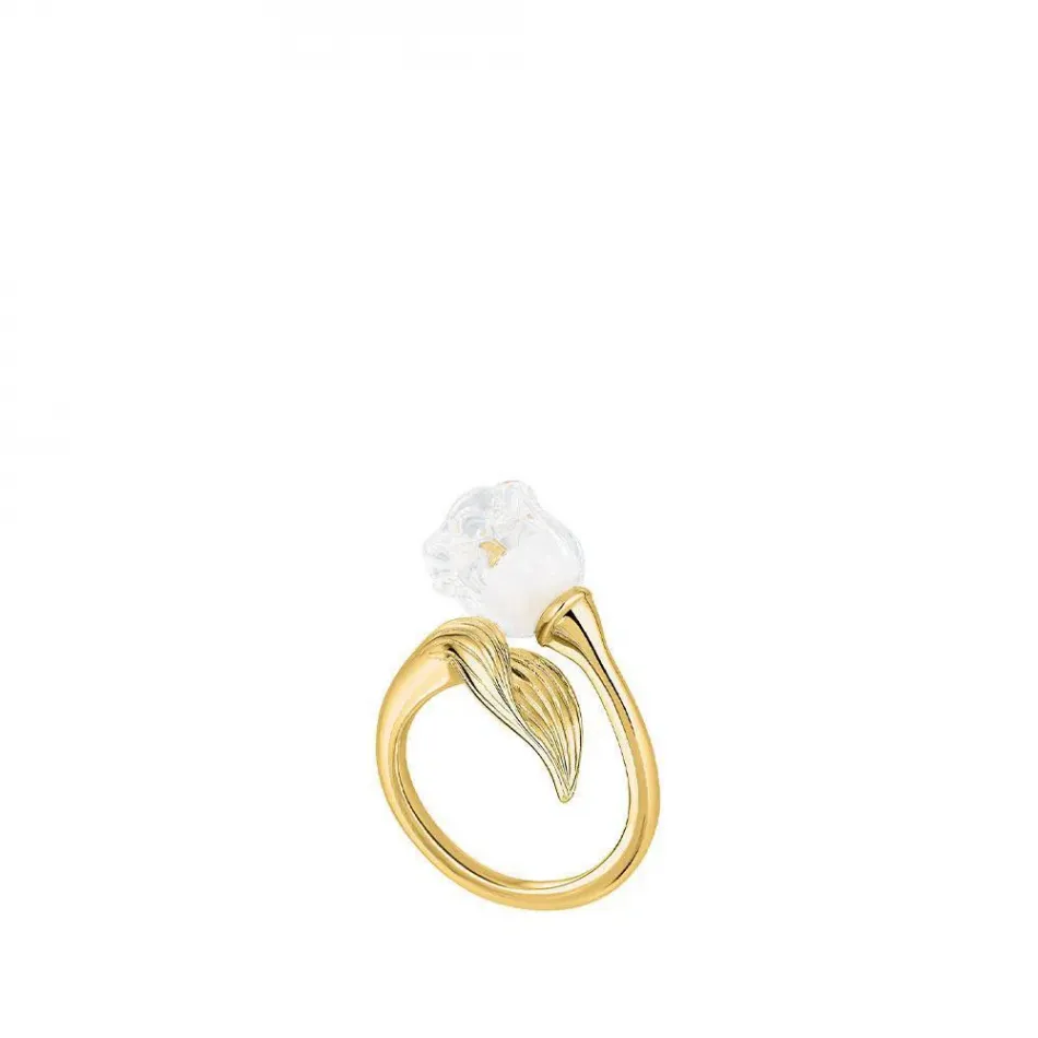 Muguet Ring Clear Crystal, Vermeil