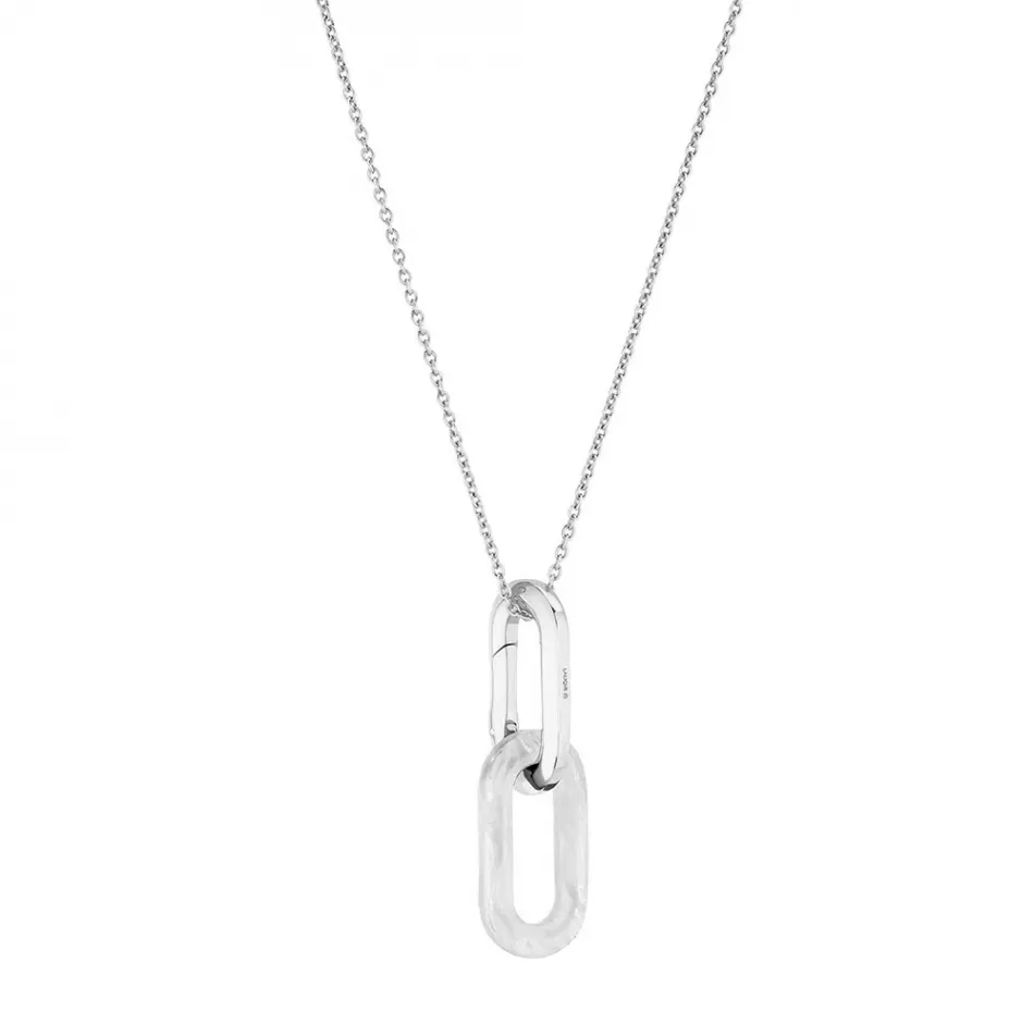 Empreinte Animale Pendant, Clear Crystal, Silver