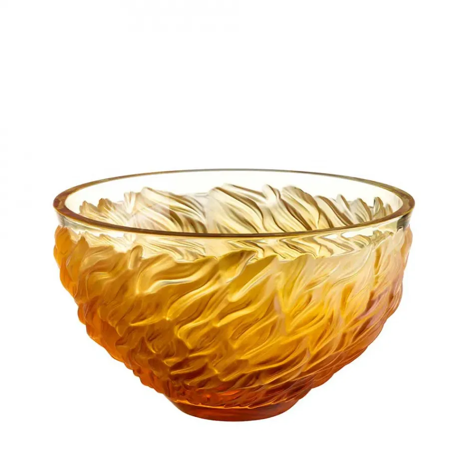 Fourrure Bowl, Amber Crystal