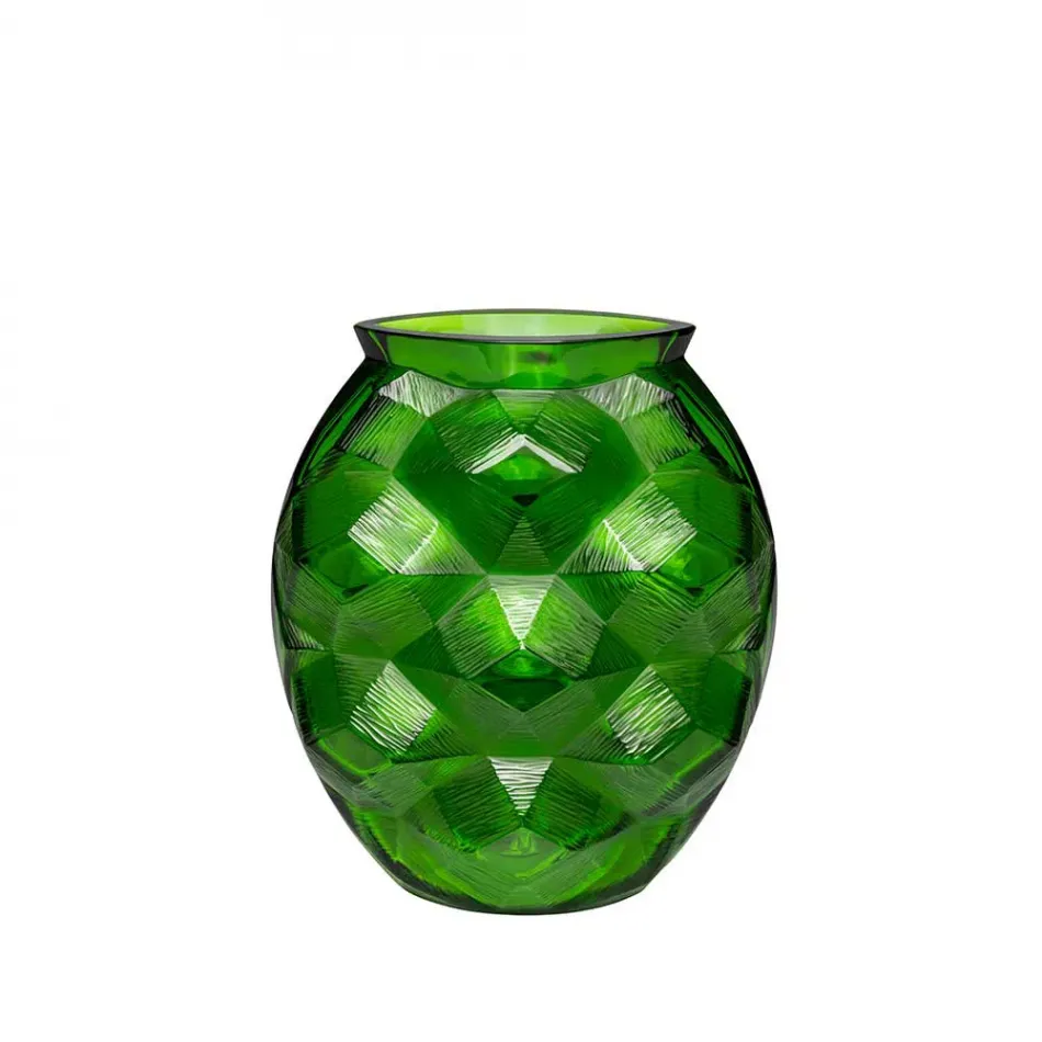 Tortue Vase, Green Amazon Crystal