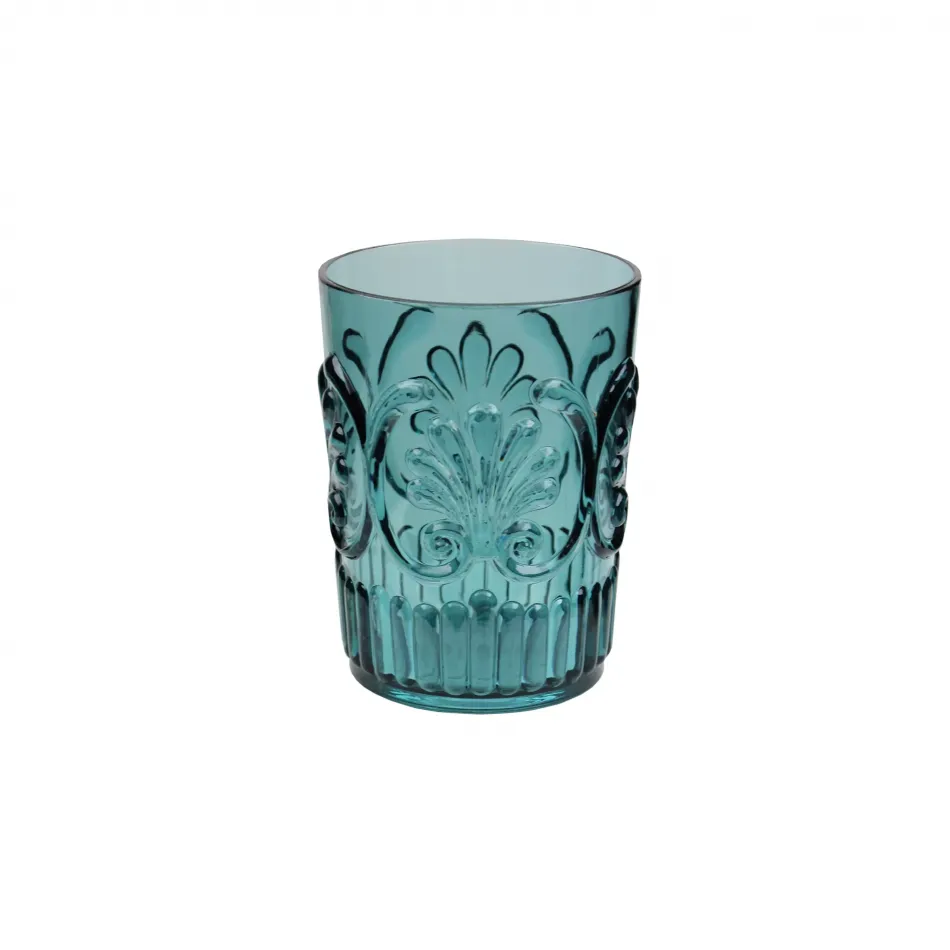 Fleur Polycarbonate Teal Small Tumbler 16 Oz