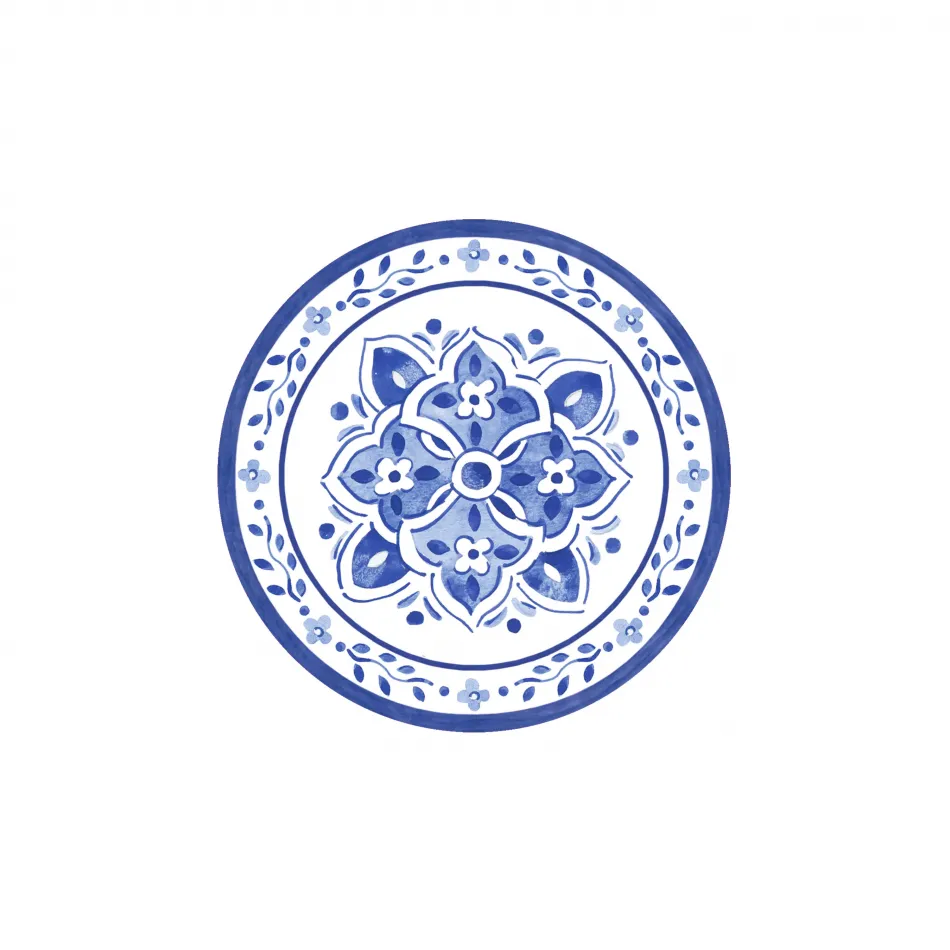 Moroccan Blue Coaster 5" Round