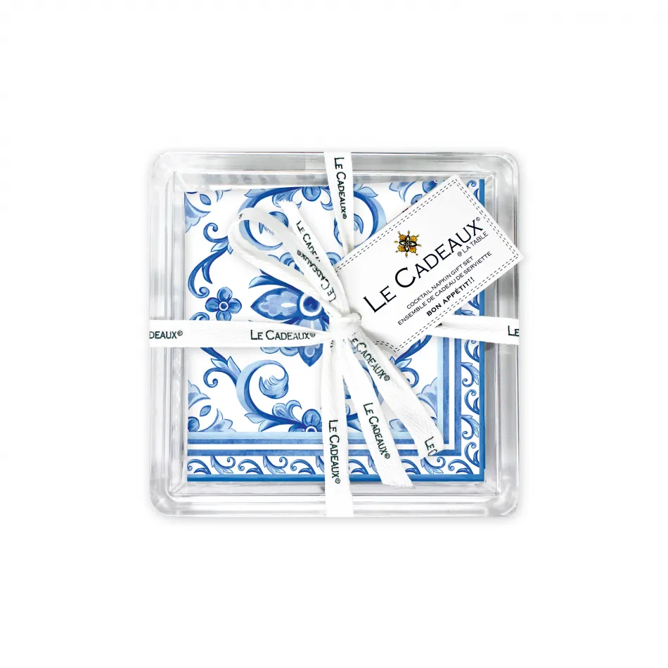 Mallorca Cocktail Napkins 40Pk in Holder