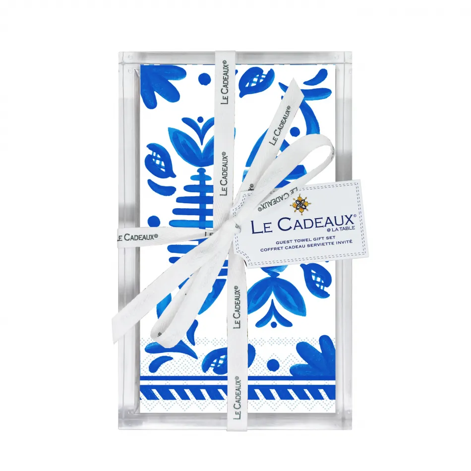 Mediterraneo Acrylic Holder With Guest Towels