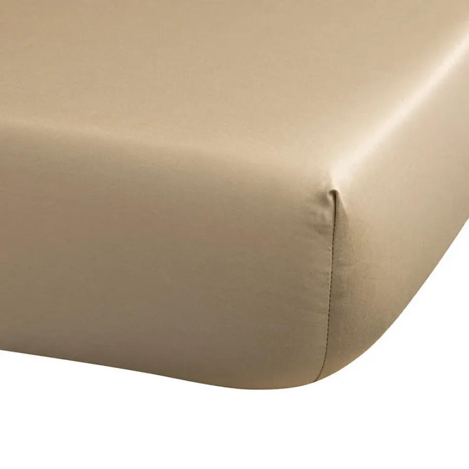 Arabesque Beige Fitted Sheets 63" X 79" X 14"