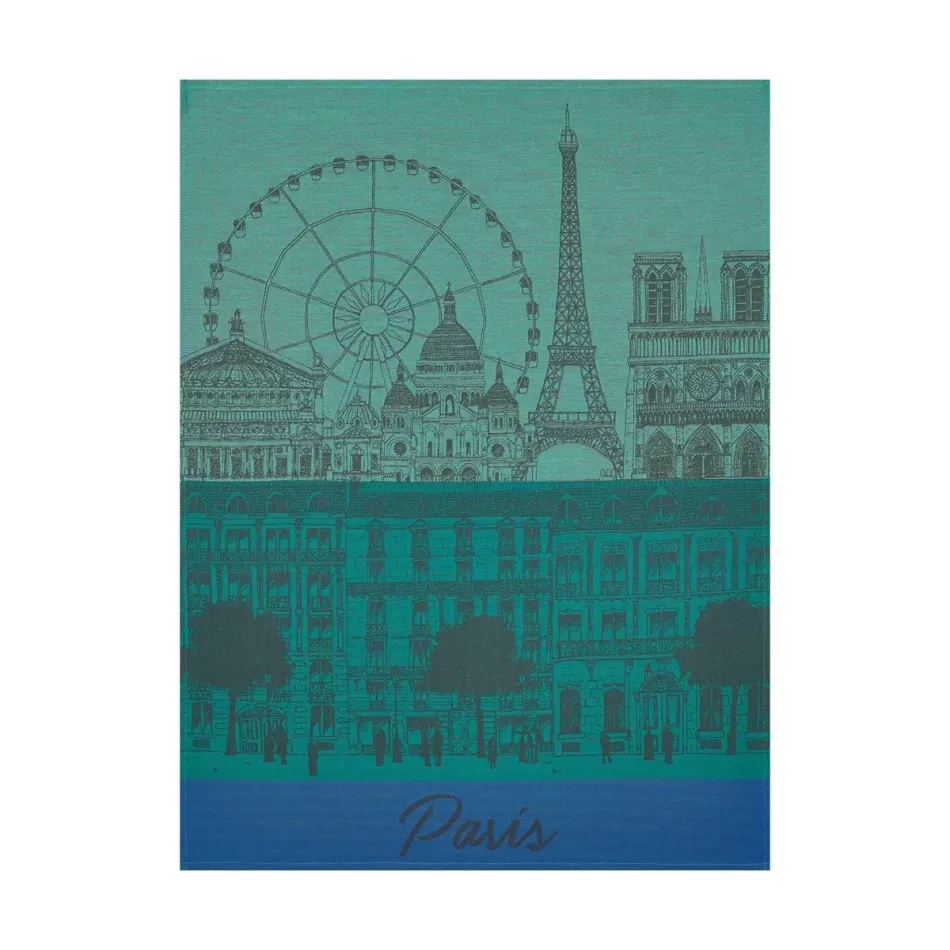 Paris Panorama Garden Tea Towel 24" x 31"