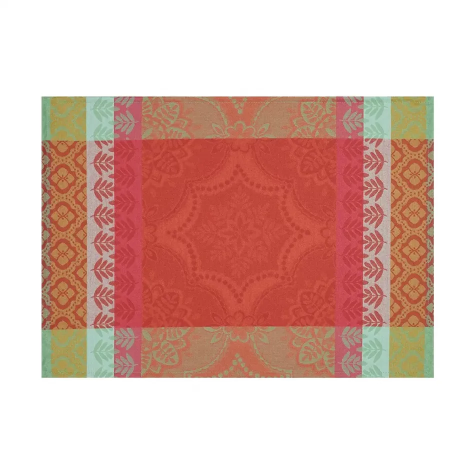 Bastide Red Pepper Coated Placemat 21" x 15"