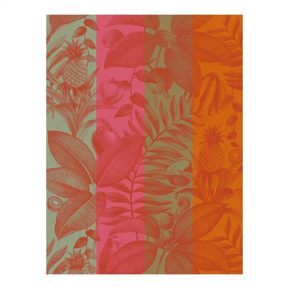 Fruits Exotiques  Orange Tea Towel 24" x 31"