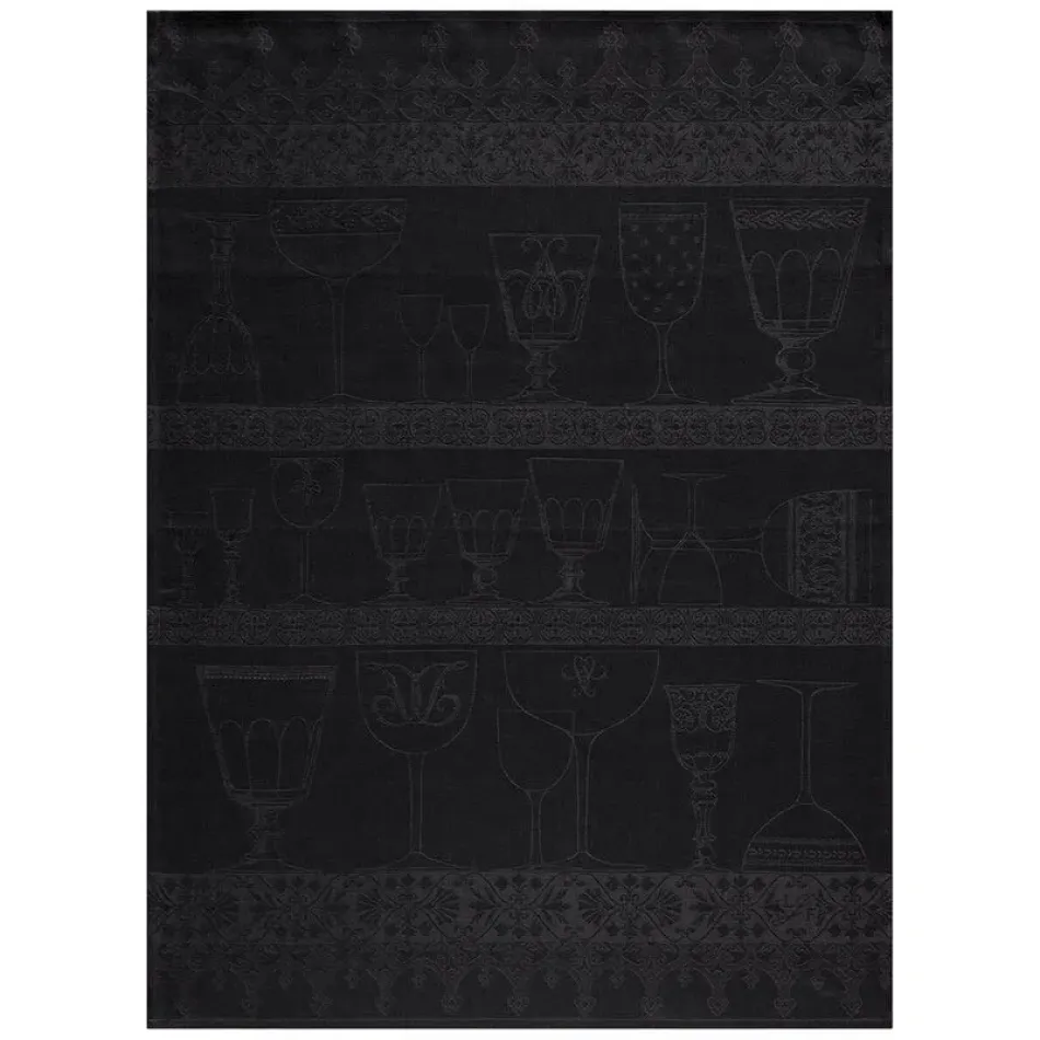 Cristal Dark Grey Crystal Towel 24" x 31"