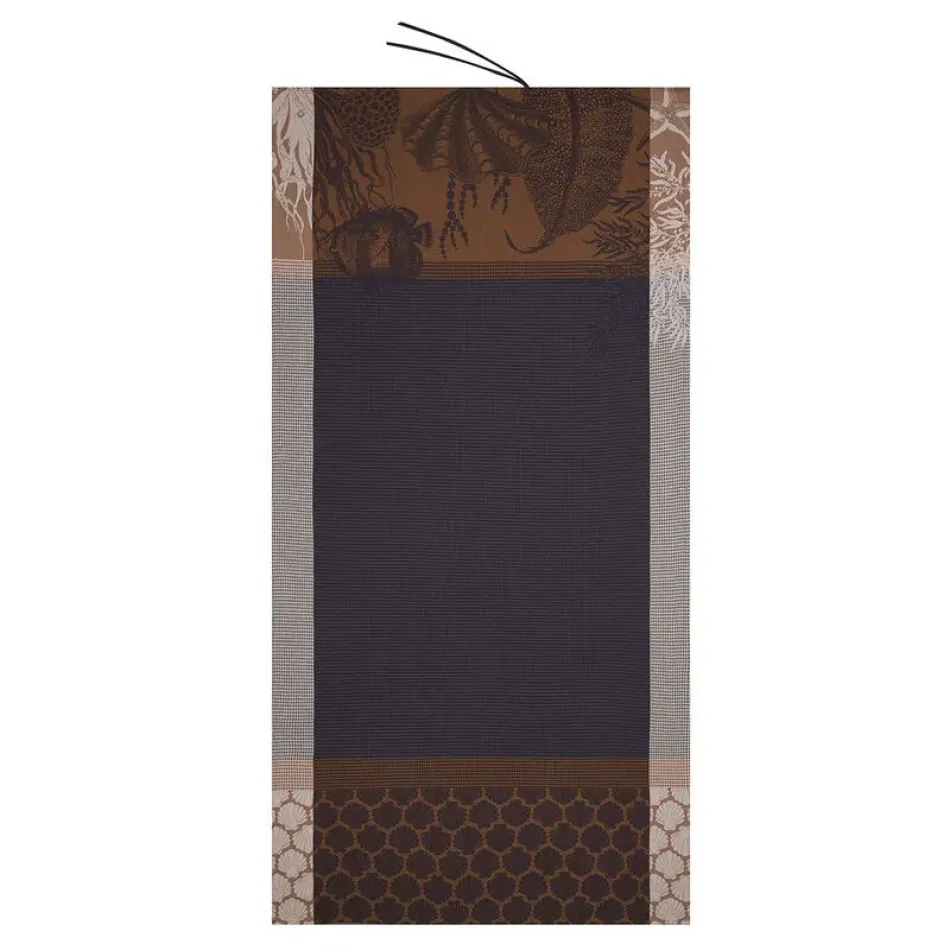 Recifs Black Beach Towel 39" x 79"