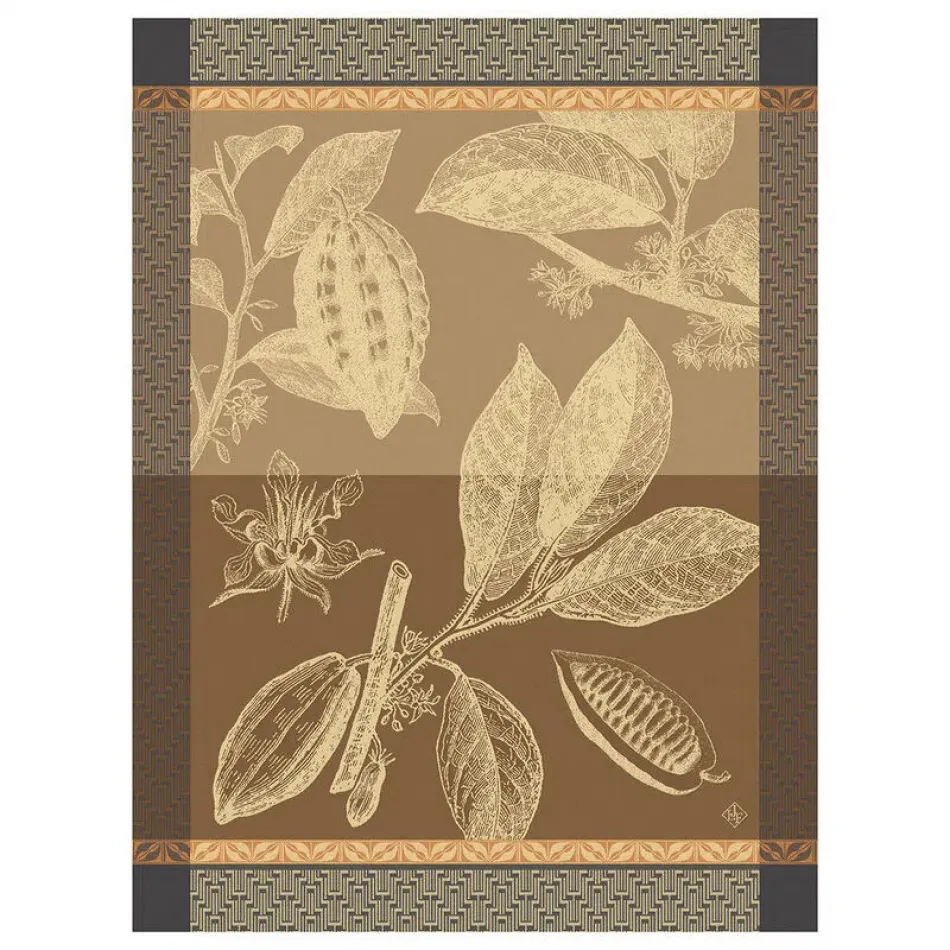 Chocolats Fève Brown Tea Towel 24" x 31"