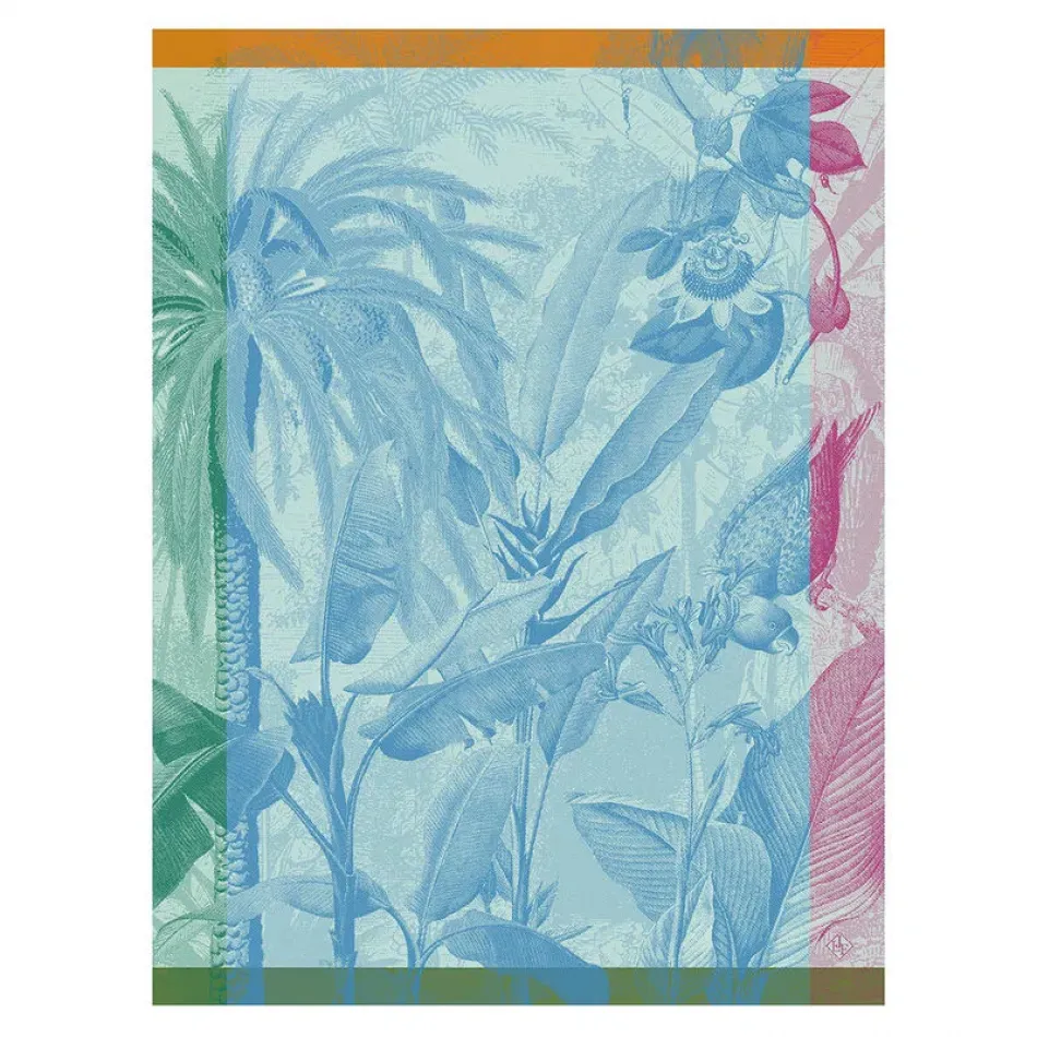 Equateur Blue Tea Towel 24" x 31"