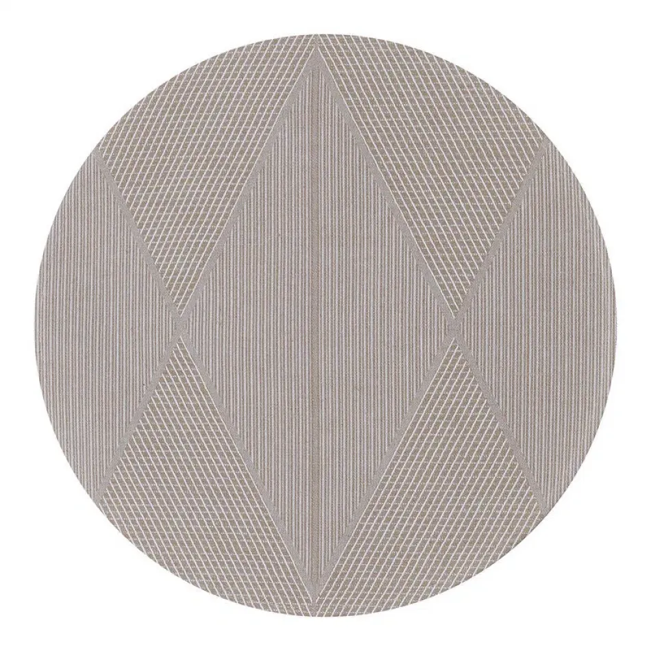 Club Losanges Beige Placemat 17" Round