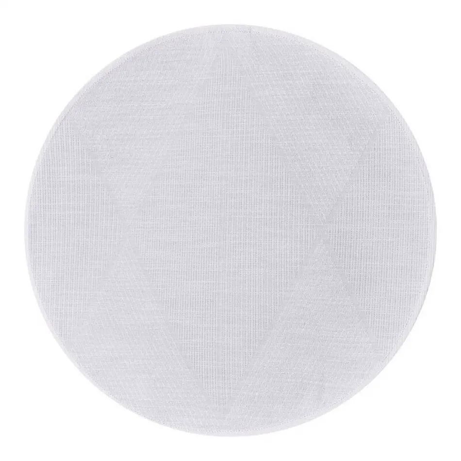 Club Losanges White Placemat 17" Round