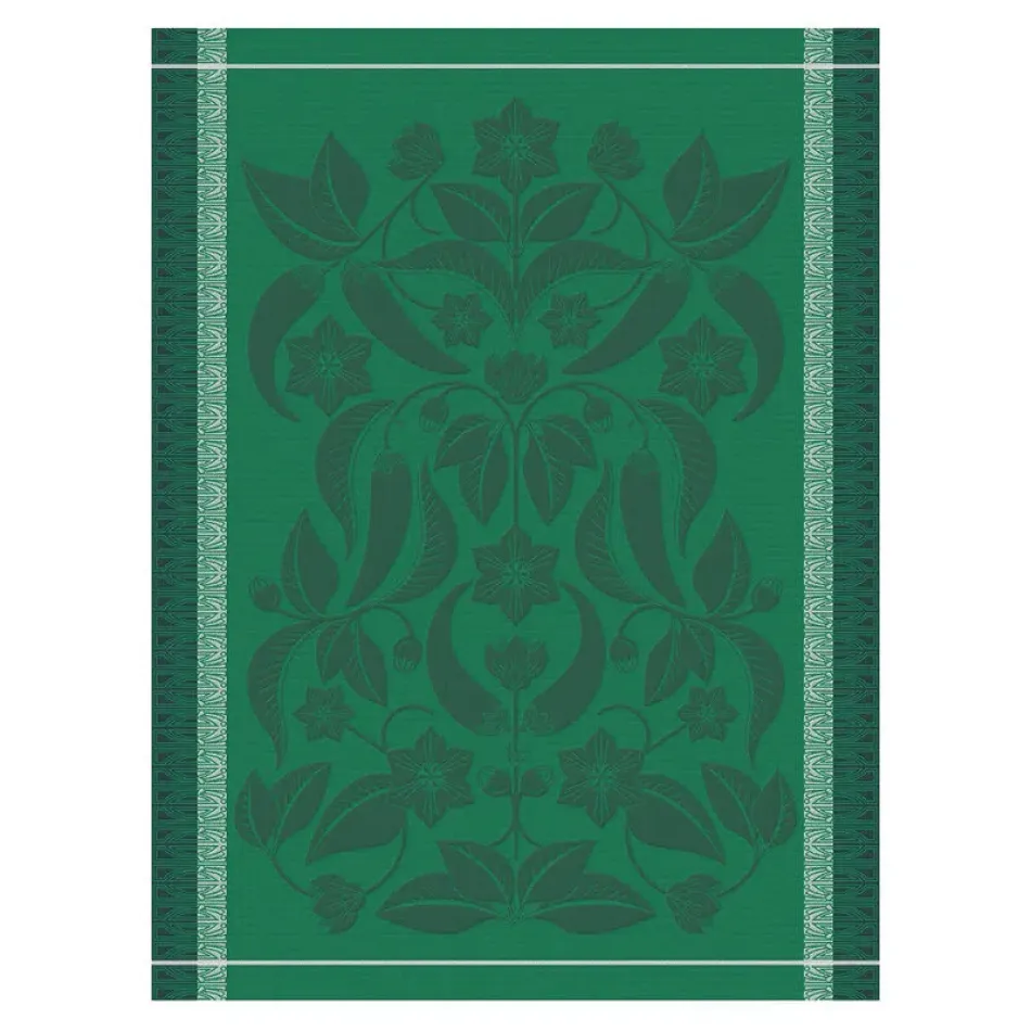 Piments Green Tea Towel 24" x 31"