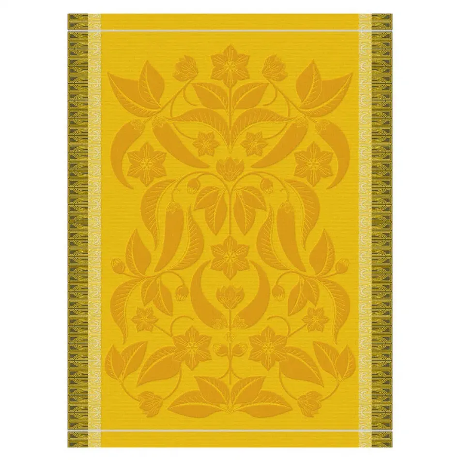 Piments Yellow Tea Towel 24" x 31"