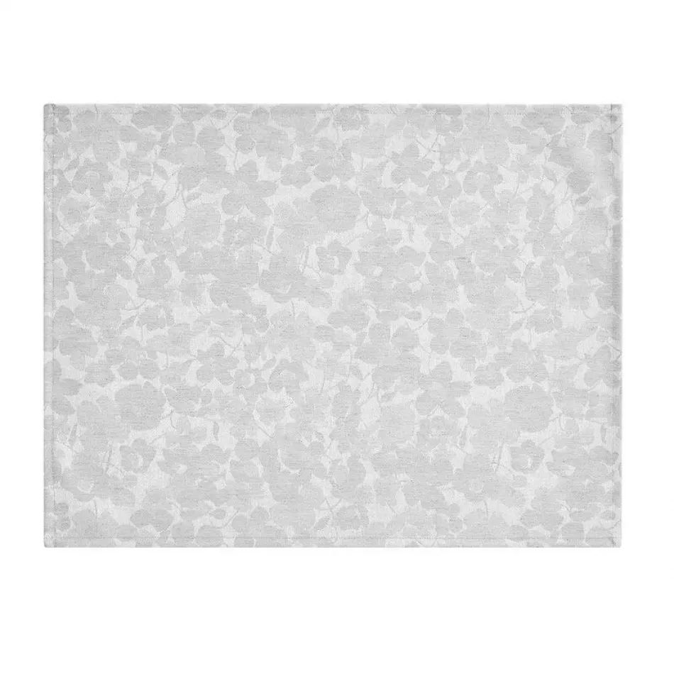 A La Carte Mille-Fleurs Grey Coated Placemat 19" x 14"