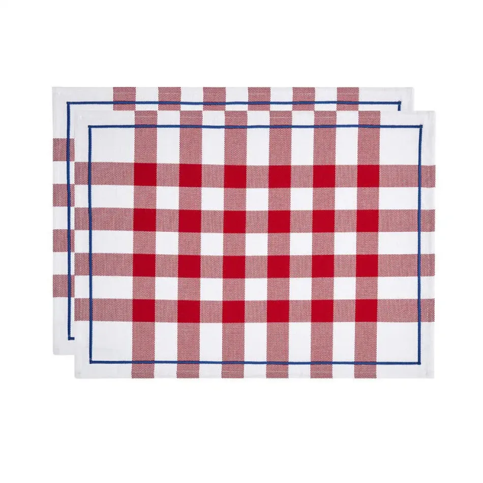 Bistrot Francais Red Box Set 2 Placemats 19" x 14"