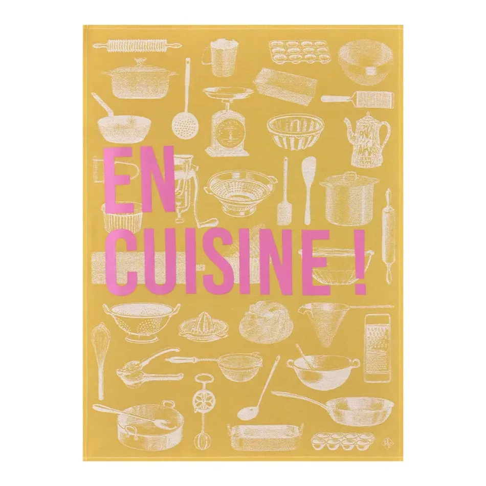En Cuisine Yellow Tea Towel 24" x 31"