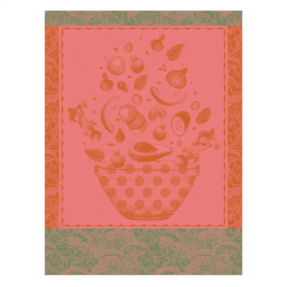Salade D'Été Red Tea Towel 24" x 31"