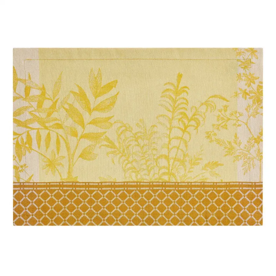 Jardin D'Eden Yellow Placemat 20" x 14"