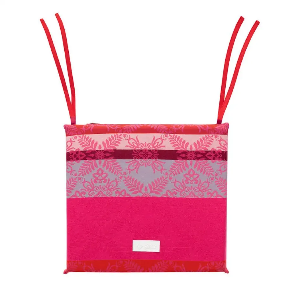 Mumbai Pink Chair Cushion 16" x 16" 100% Cotton