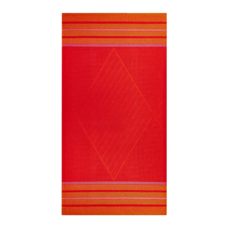 Sand Club Voile Orange Beach Towel 39" x 79"