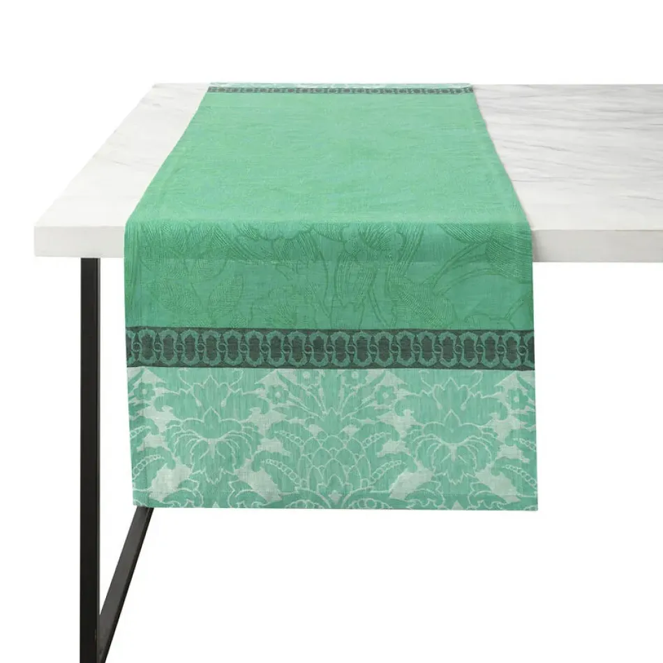 Escapade Tropicale Green Runner 20" x 79"